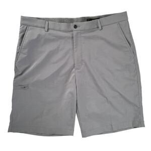 Greg Norman Flat Front Tech Gray Golf Shorts  — Size 40